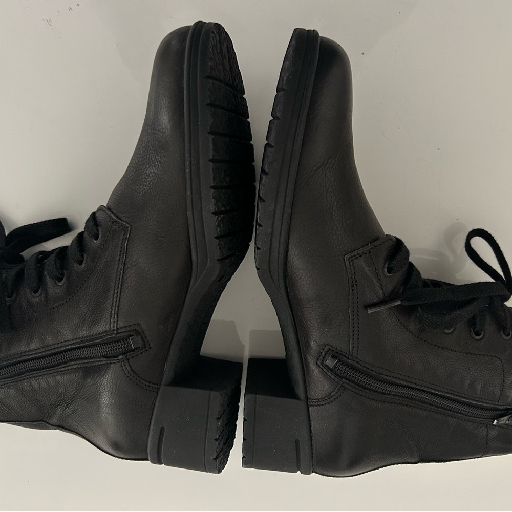 Black Hartjes XS Leather Ankle Boots - Picture 4 of 7